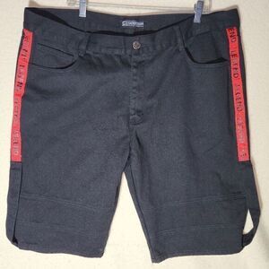 ‎Sacred Crown Black Denim Shorts Size 40
